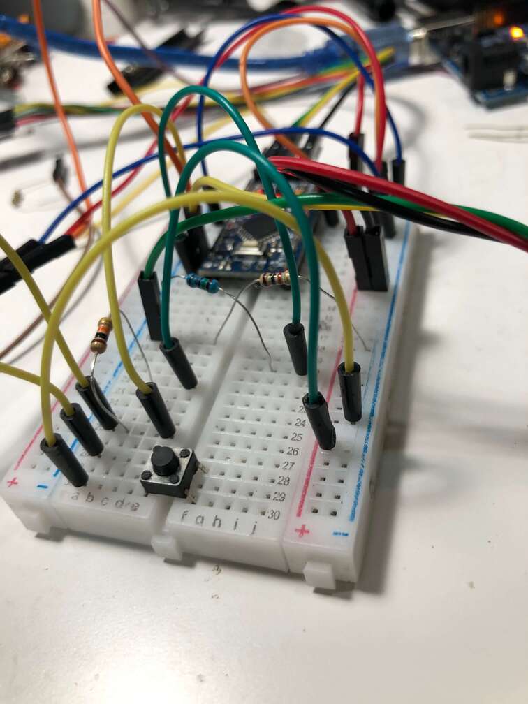 Some basic electronics the creator built to learn circuits
