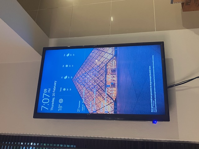Photo of my Raspberry Pi dashboard